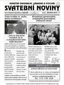 svatební noviny na svatbu
